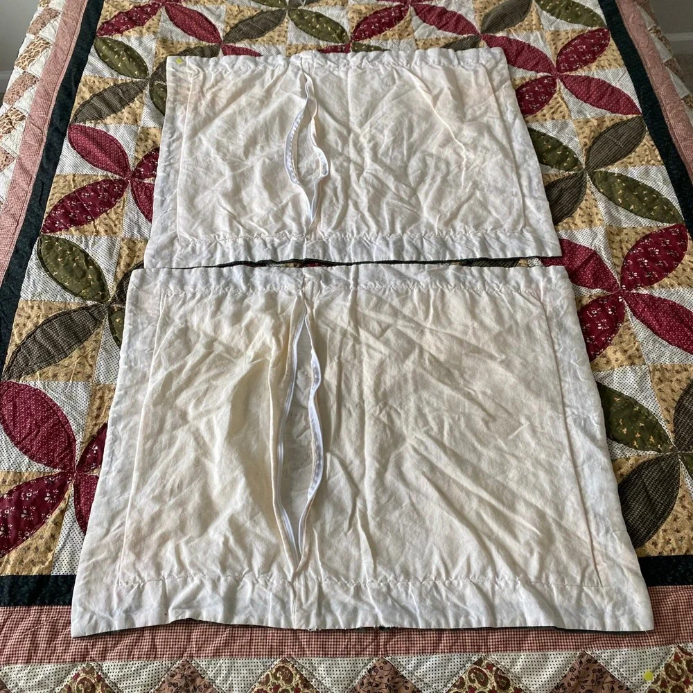Vintage Quilted Patchwork Standard Pillow Sham Eight Point Star Design